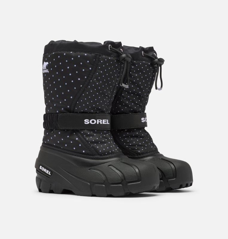 Sorel Çocuk Childrens Flurry™ Print - Kar Botu Siyah - 256-QAEMIL